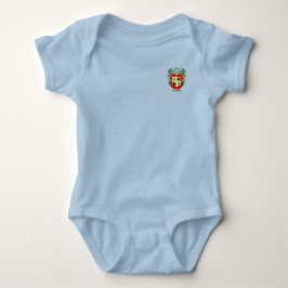 Acevedo Historischer Schild mit Helm und Mantle Baby Strampler