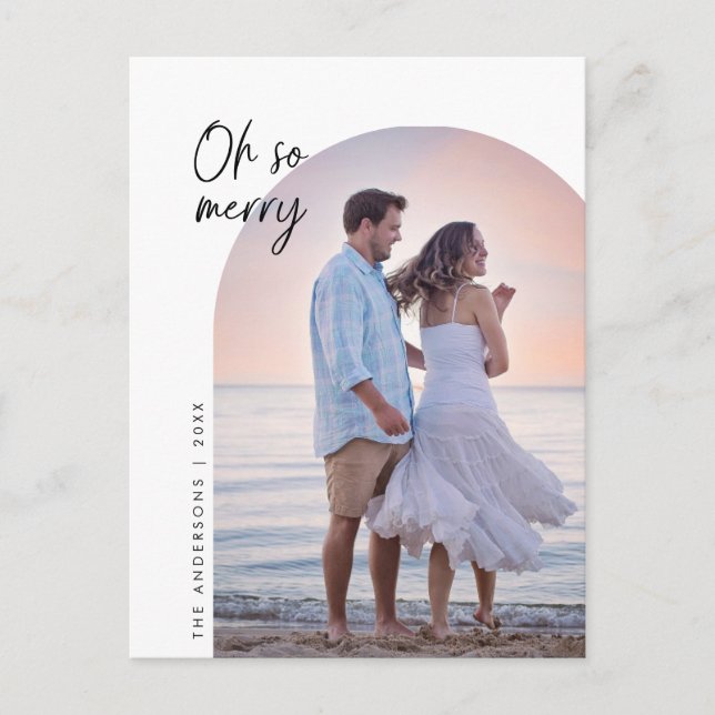 Ach, das Foto der Familie, die Arch-Frame-Gruß Postkarte (Vorderseite)
