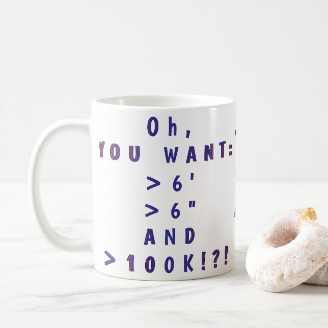 Ach, du WILL...! Mug Kaffeetasse (Mit Donut)