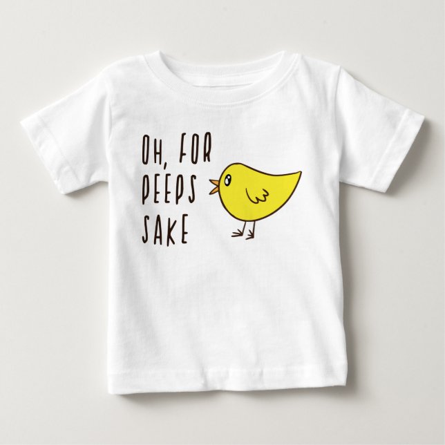 Ach für Pieps Niedlichen Adortable Kick Ostersonne Baby T-shirt (Vorderseite)