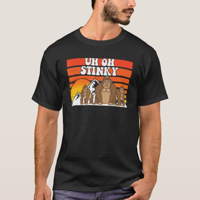Ach ja, stinkiger Niedlicher Affe für Männer - wei T-Shirt (Vorderseite)