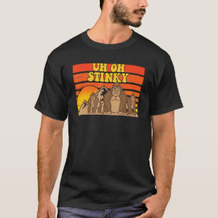 Ach ja, stinkiger Niedlicher Affe für Männer - wei T-Shirt