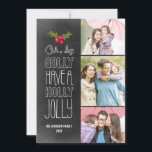 Ach mit Golly Holiday Foto Card Feiertagskarte<br><div class="desc">Feiern Sie die Saison mit dieser modernen und stilvollen Urlaubskarte aus Berry Berry Sweet. Besuchen Sie WWW.BERRYBERRYSWEET.COM für weitere unserer stilvollen Urlaubssammlungen.</div>