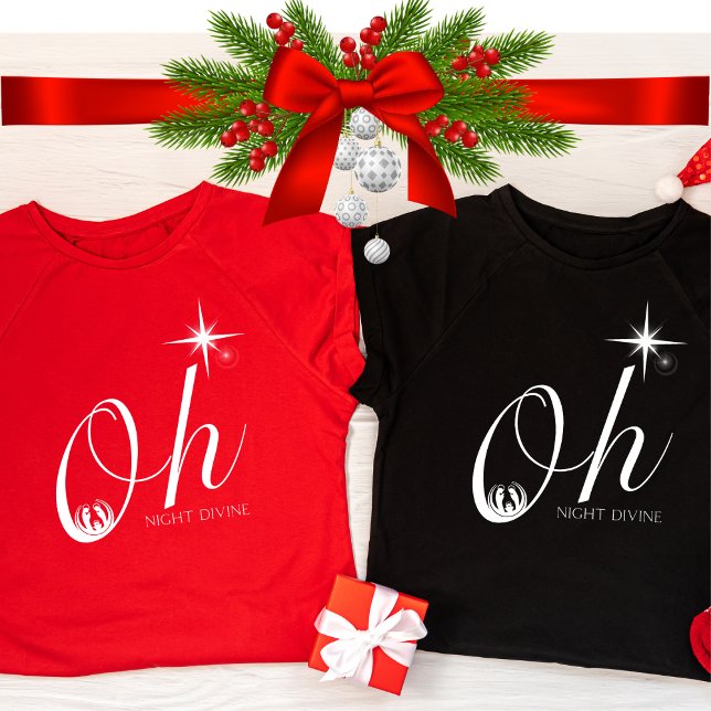 Ach, Nacht Göttlicher Christlicher Weihnachtslied  T-Shirt (Von Creator hochgeladen)