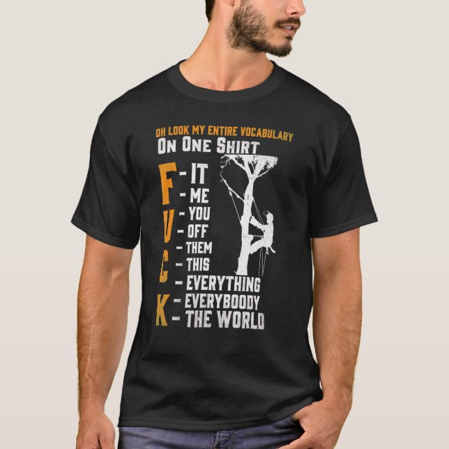 Ach schau mir mein gesamtes Vokabular an einem T-Shirt (Vorderseite)