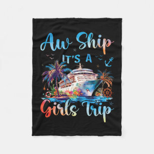 Ach Schiff, es ist ein Mädelsausflug Lustiger Kreu Fleecedecke