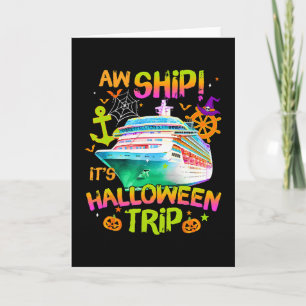 Ach Schiff! Es ist eine Halloween-Reise Halloween Karte