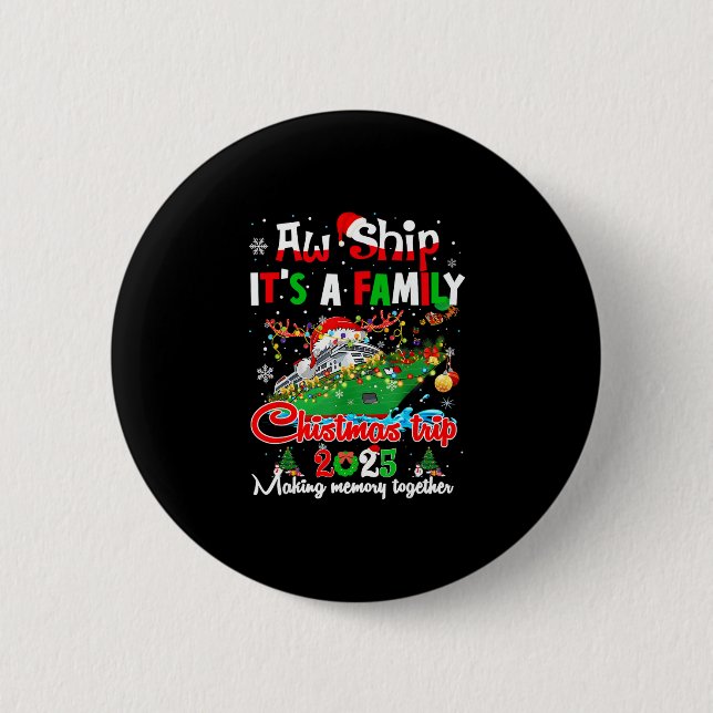 Ach Schiff, es ist eine Weihnachtskreuzfahrt 2025  Button (Vorderseite)