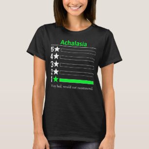 Achalasia Sehr schlecht, würde nicht empfehlen. T-Shirt