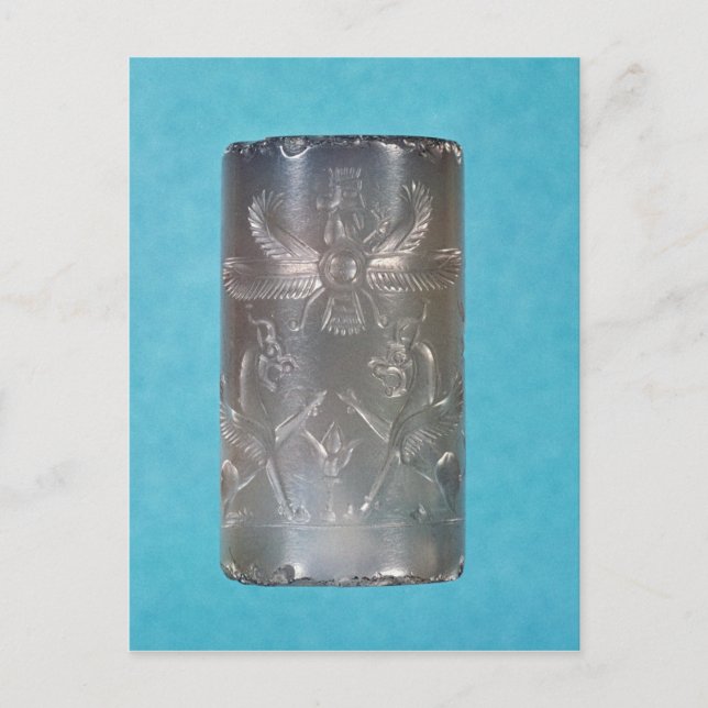 Achämenisches ZylinderSiegel Postkarte (Vorderseite)