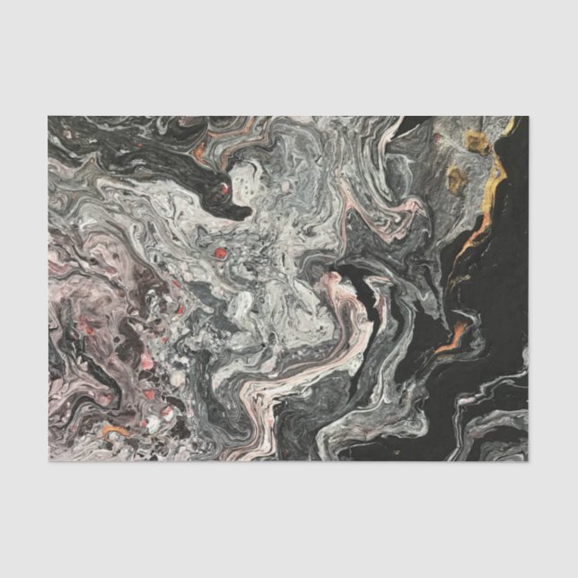Achat-Flüssigkeits-Marmor Seidenpapier (Vorderseite)