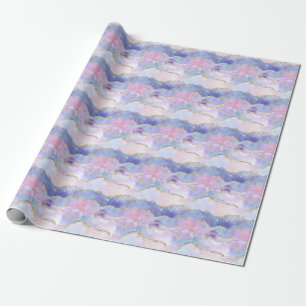 Achat Glitter Trend Blau Pink Lila  Geschenkpapier