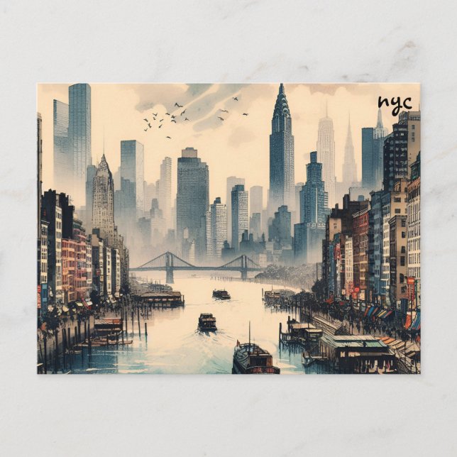 achat incroyable carte nyc envoi postal cartes pos (Devant)