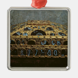 Achatschatulle Silbernes Ornament