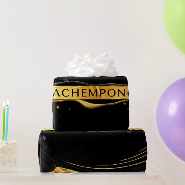 Achempong: Auric Cascade | |Liquid Gold Opulence   Geschenkpapier (Partygeschenke)