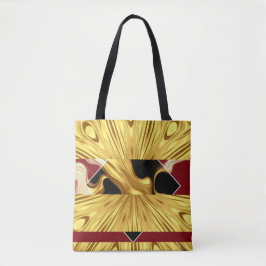 Achempong Designer-Tasche: Crimson & Gold Opulente Tasche