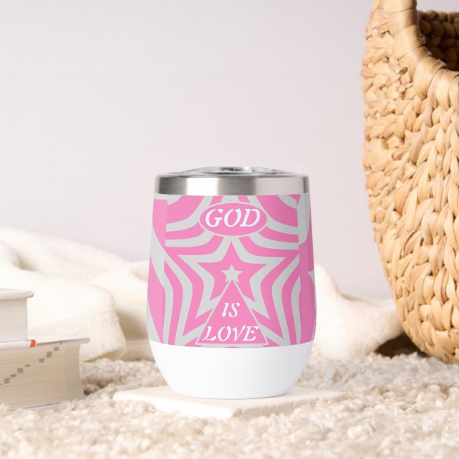 Achempong God Is Love Rose pastel Tige sans fin (Salon (pivotée))