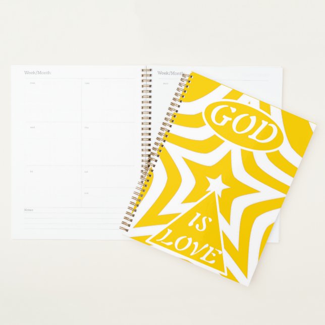 Achempong God Is Love Star Cyber Yellow Week/Month Planer (Anzeige)