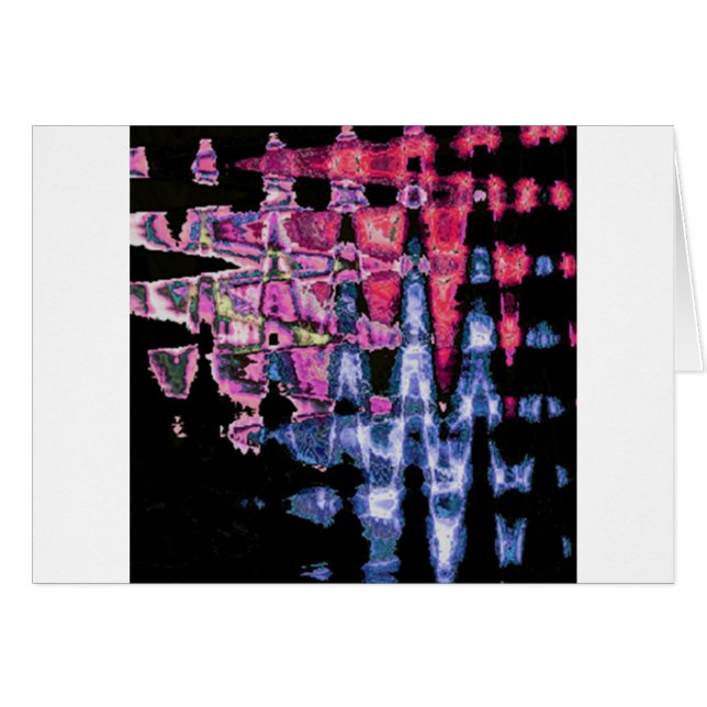 Achempong Modern Synthwave : Abstrait Rose Bleu   (Devant horizontal)