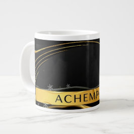 Achempong: The Auric Cascade | Opulent Liquid Gold Jumbo-Tasse