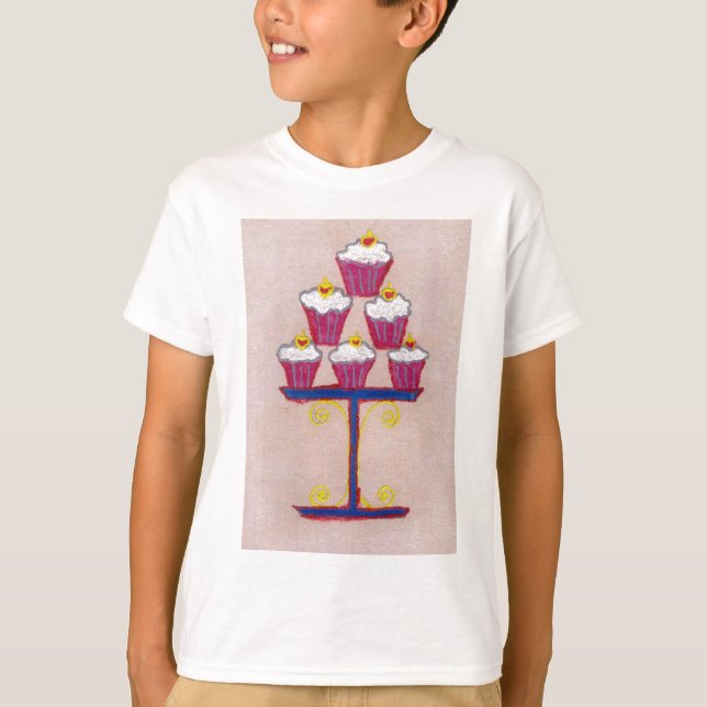 Achempongs künstlerische, inspirierende Cupcake-Co T-Shirt (Vorderseite)