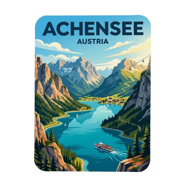 Achensee Österreich Magnet (Vertikal)