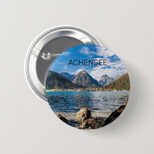 Achensee Tirol Retro Austria Holiday Souvenir Button (Vorne & Hinten)