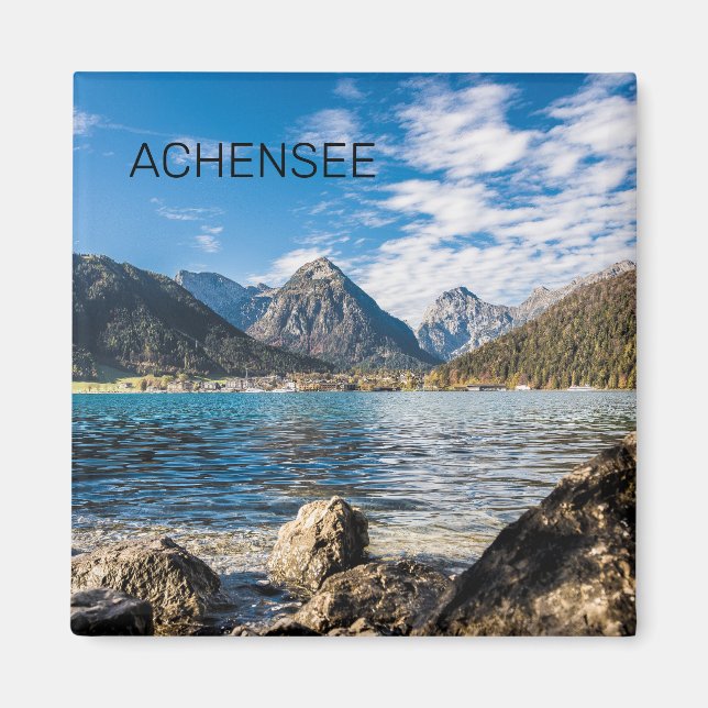 Achensee Tirol Retro Austria Holiday Souvenir Magnet (Vorne)