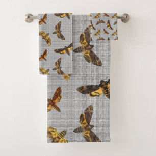 Acherontia Lachesis - Todeskopfhawkmoth Badhandtuch Set