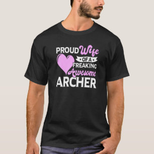 Achery Bowhunting Bow Hunting Archer Ehefrau T-Shirt