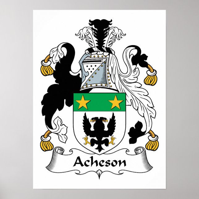 Acheson Familienwappen Poster (Vorne)