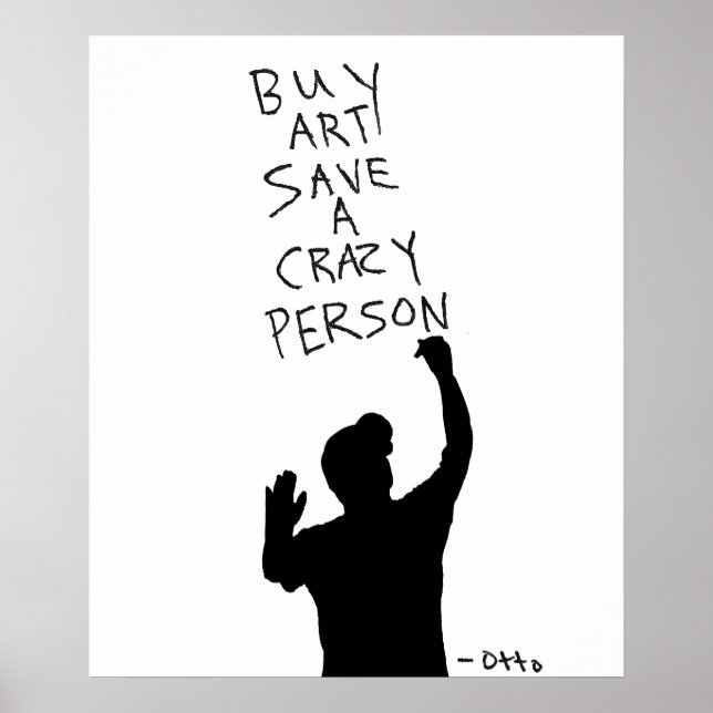 Acheter Art Enregistrer Un Poster De Personne Foll (Devant)