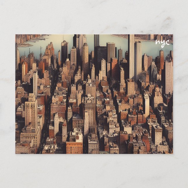 acheter carte nyc masse cartes postales (Devant)