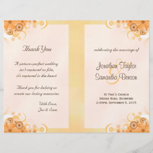 Acheter de l'or ivoire Floral Bi-Fold programmes d