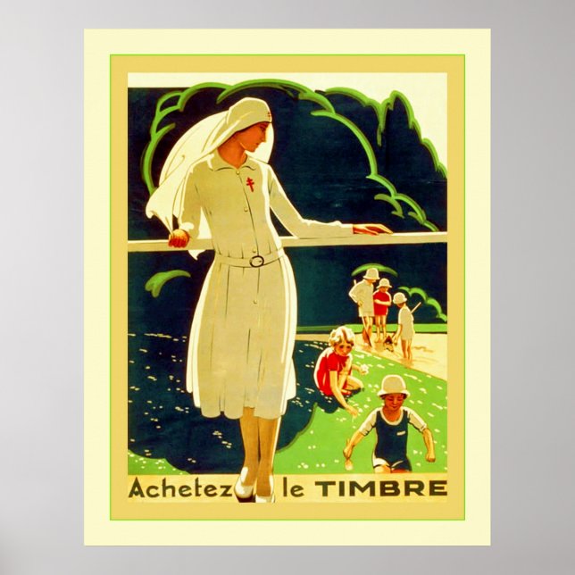 Achetez Le Timbre ~ Vintager französischer Weltkri Poster (Vorne)