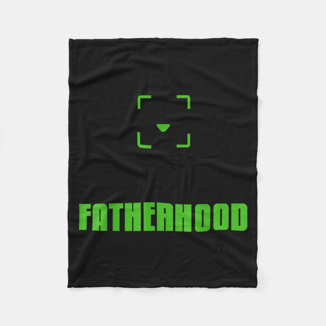 Achievement Unlocked Fatherhood Gamer Video Games  Fleecedecke (Vorderseite)