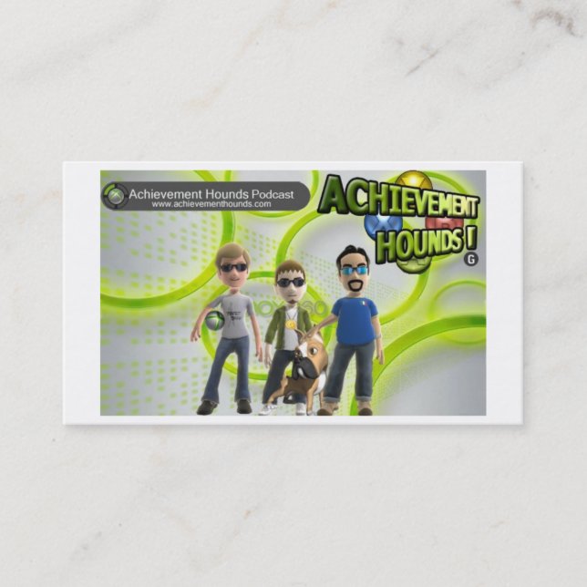 Achievementhounds Visitenkarte (Vorderseite)