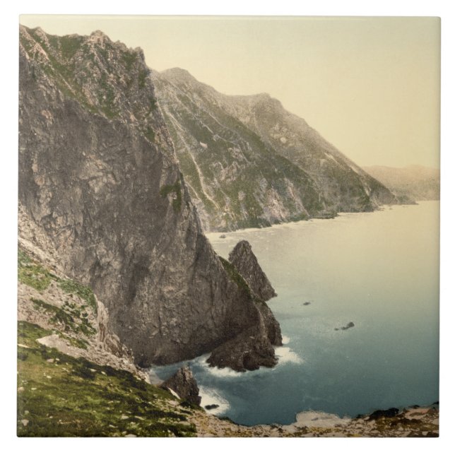 Achill Kopf. Landkreis Mayo, Irland Fliese (Vorderseite)