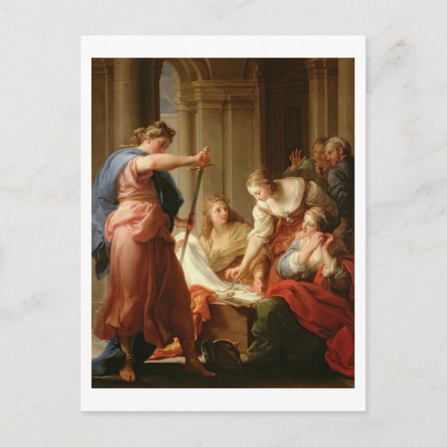 Achilles at the Court of King Lycomedes with his D Postkarte (Vorderseite)