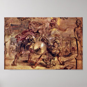 Achilles besiegte Hector, von Peter Paul Rubens. Poster