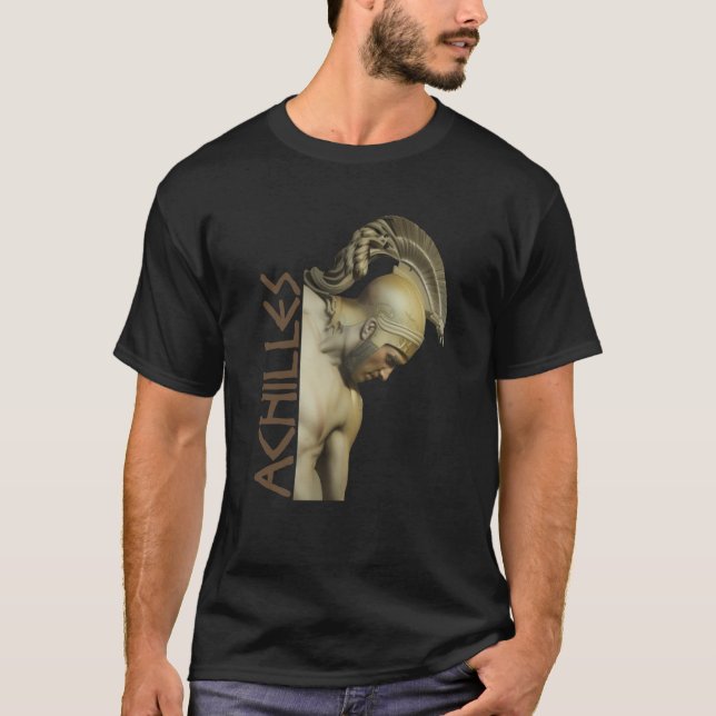 Achilles Griechischer Krieger T-Shirt (Vorderseite)