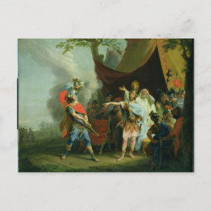 Achilles hat einen Streit mit Agamemnon, 1776 Postkarte