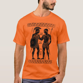 Achilles & Patroclus: Antike griechische Quee Kuns T-Shirt