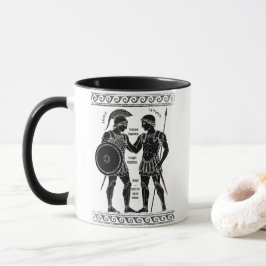 Achilles & Patroclus: Antike griechische Quee Kuns Tasse