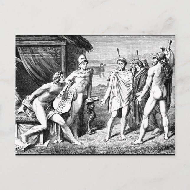 Achilles Postkarte (Vorderseite)