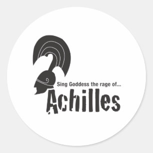 Achilles Runder Aufkleber