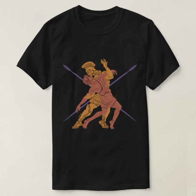 Achilles und Patroclus Lovers T-Shirt (Design vorne)