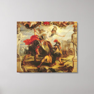 Achilleus, der Hector, 1630-32 besiegt Leinwanddruck