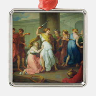 Achilleus erkannte, 1799 ornament aus metall