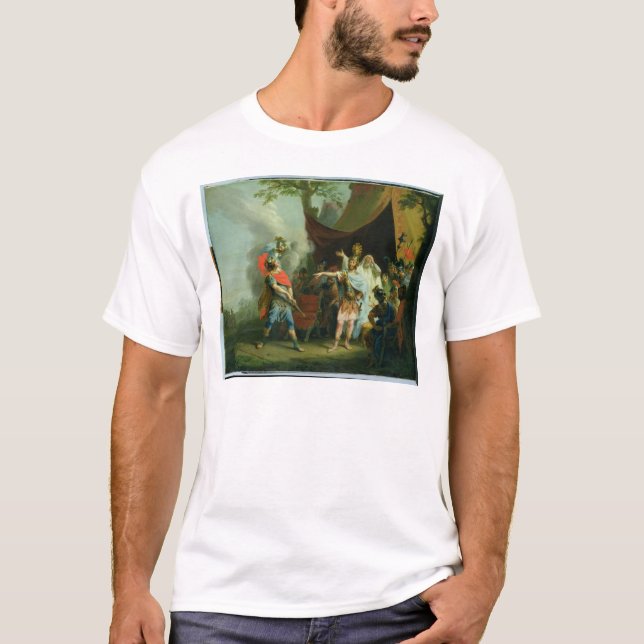 Achilleus hat eine Debatte mit Agamemnon, 1776 T-Shirt (Vorderseite)